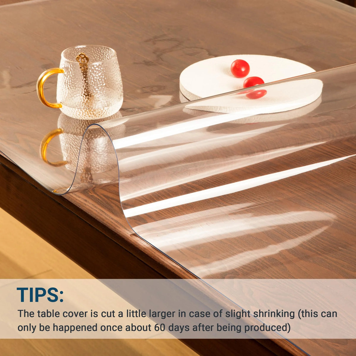 NAP2WELL Clear Table Cover 36x60 Inch 1.5mm Retail $36