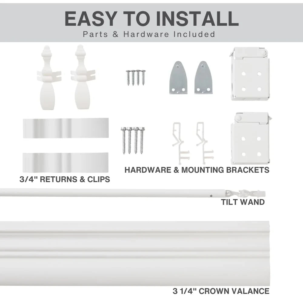Inch Faux Wood Cordless Window Blind Embossed 33 x 64 Bright White Retail $69.00