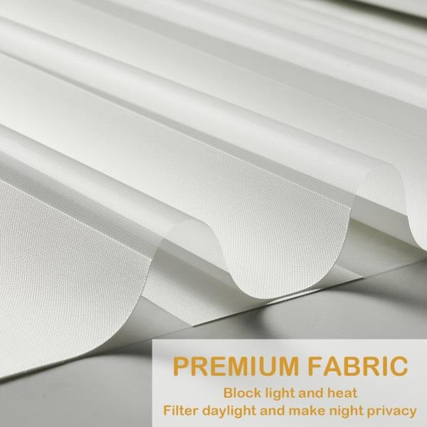 Zebra Roller Shades 36W x 72H White Dual-Layer Light Control Retail $49.00