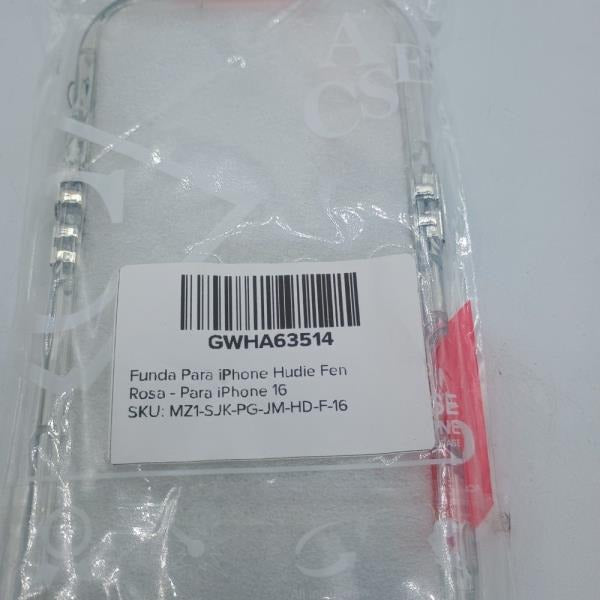 Clear Butterfly Phone Case for iPhone 16 Pink