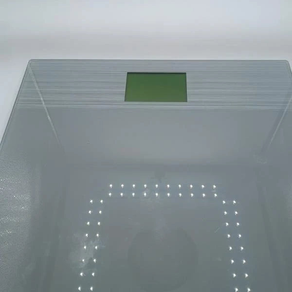 Digital Glass Body Weight Scale GrayClear