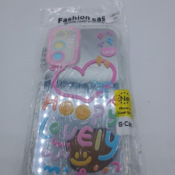 Samsung Galaxy A15 Fashion Case - Pink Heart  Smiley Design