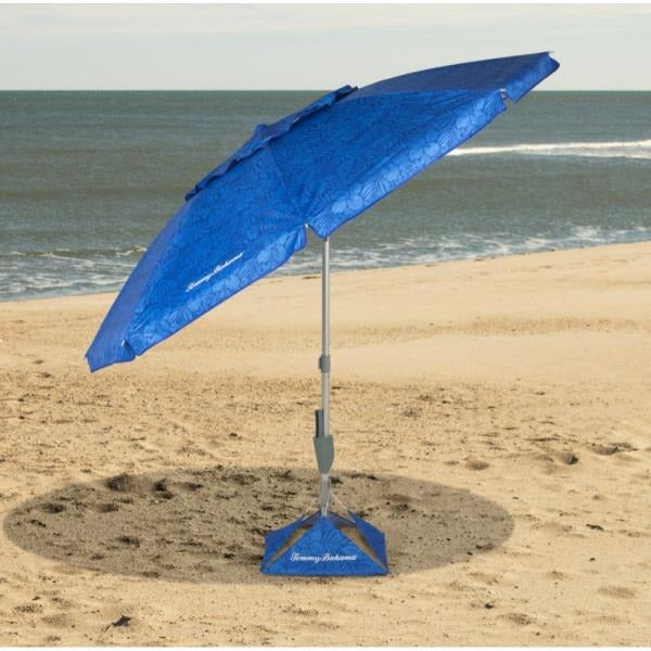 Tommy Bahama Blue Tropical Print Beach Umbrella Retail $75.00