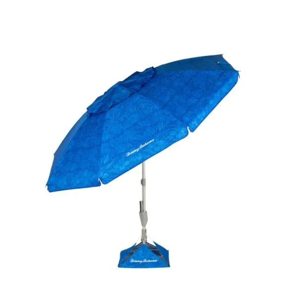 Tommy Bahama Blue Tropical Print Beach Umbrella Retail $75.00