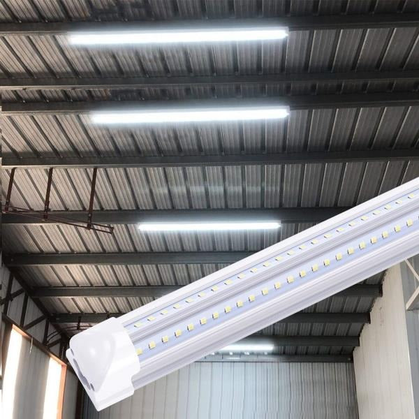 T8 Integrated LED Tube Lights 4ft V-Shape 36W 3600LM 6000K 6 Pack