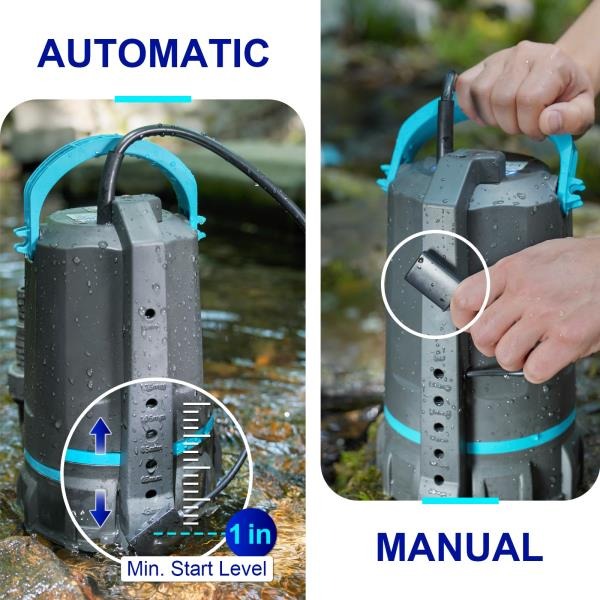 2 HP Automatic Submersible Sump Pump 3159 GPH