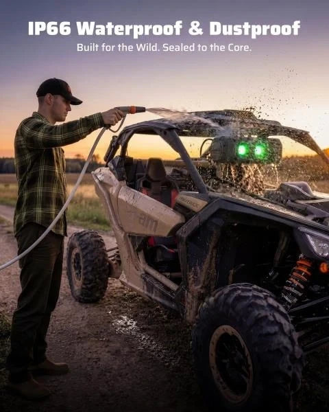 UTV Sound Bar Golf Cart Bluetooth Speaker with RGB Party Lights