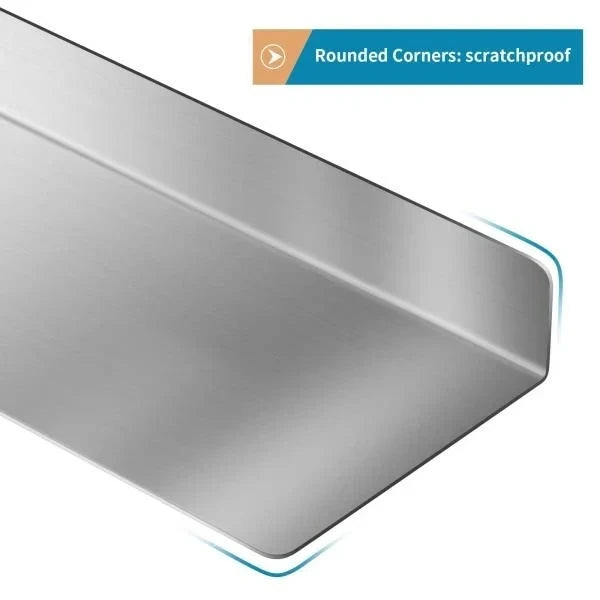 Stainless Steel Universal Gap Filler 36 x 3 x 1 Kitchen Appliance Gap Cover