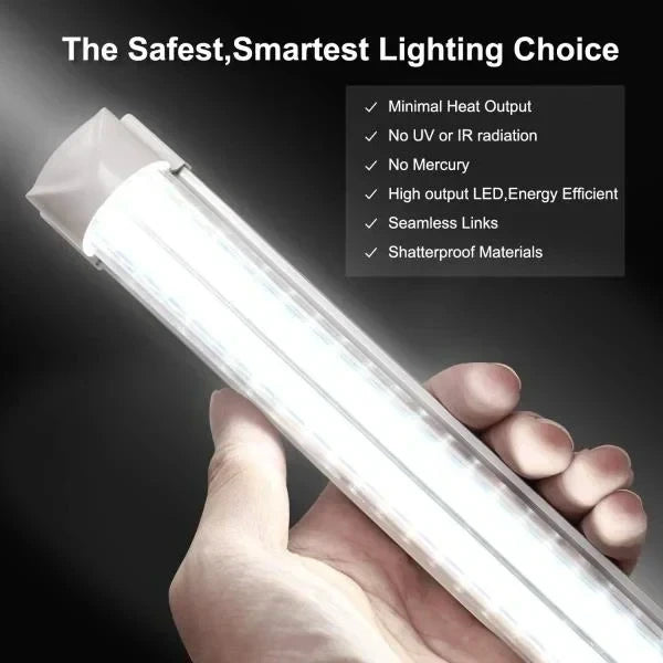 T8 Integrated LED Tube Lights 4ft V-Shape 36W 3600LM 6000K 6 Pack