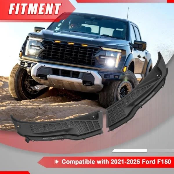 Front Windshield Wiper Cowl Cover Panel for 2021-2025 Ford F150