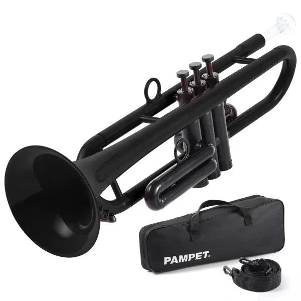 Plastic Bb Trumpet Standard Student Beginner Set Black