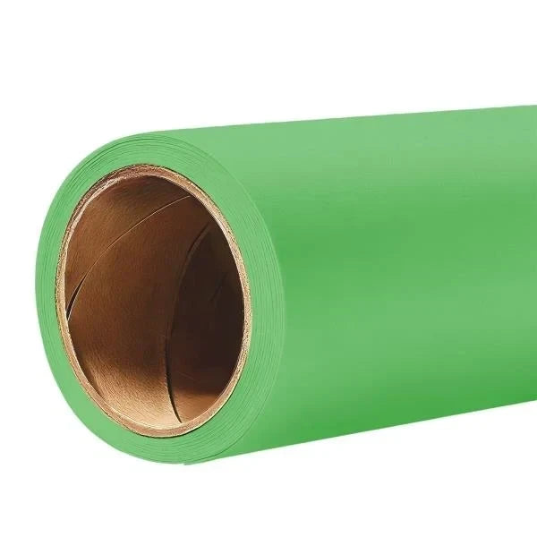 Seamless Bright Green Paper Backdrop Roll for Photography 53 x 16.4