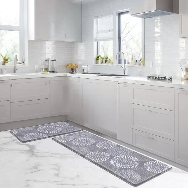 Cushioned Anti-Fatigue Kitchen Floor Mat 0.40 Thick Grey