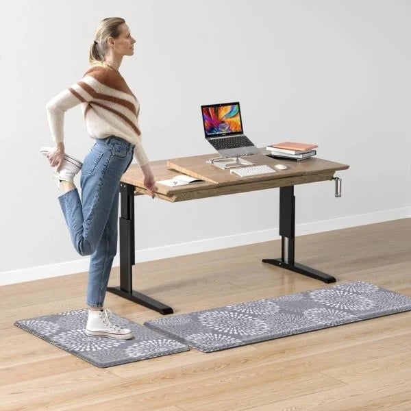Cushioned Anti-Fatigue Kitchen Floor Mat 0.40 Thick Grey