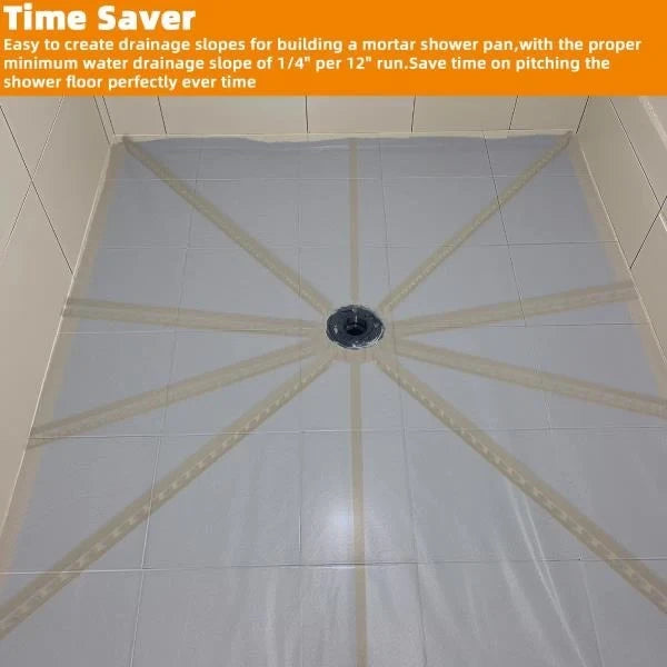 Shower Pitch Kit for Quick Install Sloped Shower Pan with 10 Float Sticks