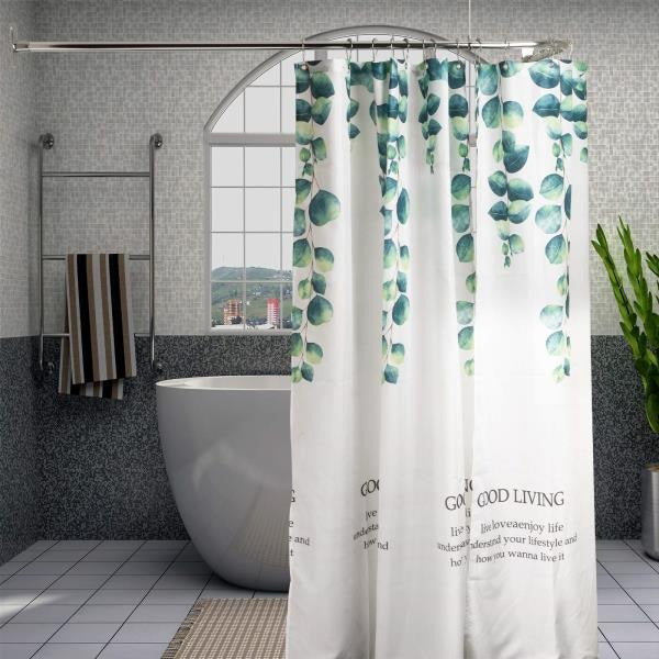 L Shaped Shower Curtain Rod Fits up to 62 Inches Long and 27 Inches Wide Chrome Plated