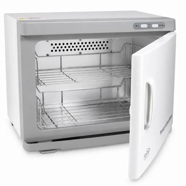 Professional 23L Extra Large Hot Towel Warmer Two Stainless Steel Racks White