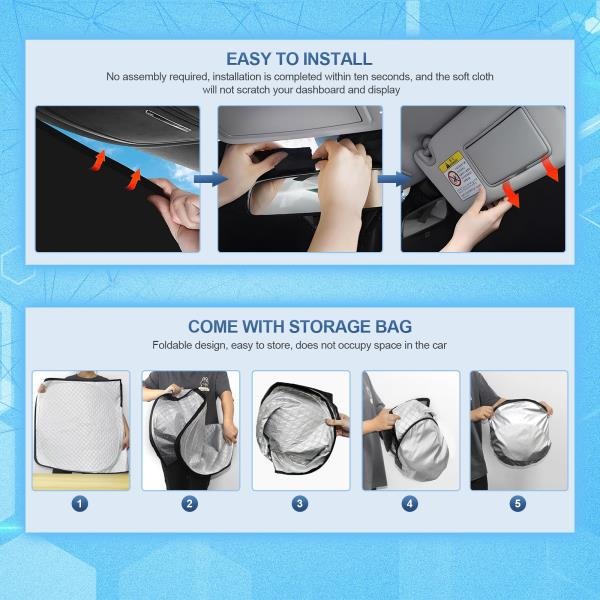 pcs Thicken Sun Shades for Volkswagen VW Tiguan 2018-2023 Full Car Window Covers