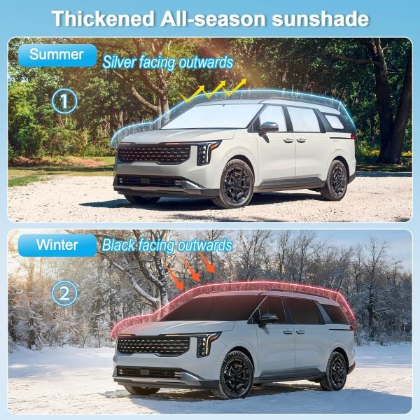 pcs Thicken Sun Shades for Volkswagen VW Tiguan 2018-2023 Full Car Window Covers