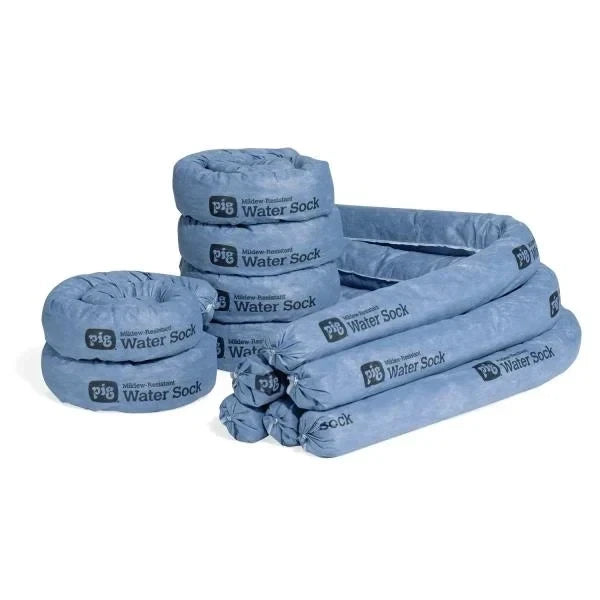 Mildew-Resistant Absorbent Water Sock 3 W x 4 L 12 Count PIG105-BL