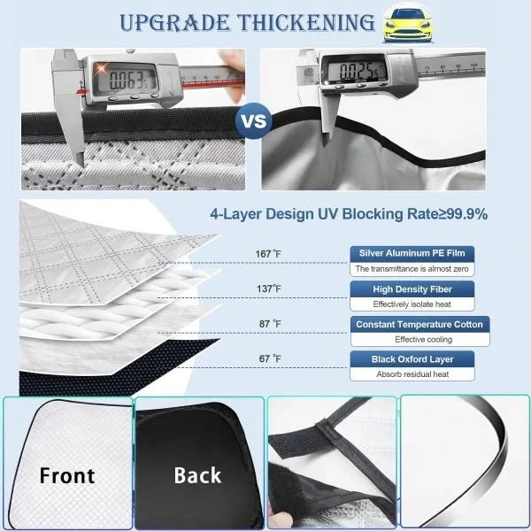 pcs Thicken Sun Shades for Volkswagen VW Tiguan 2018-2023 Full Car Window Covers