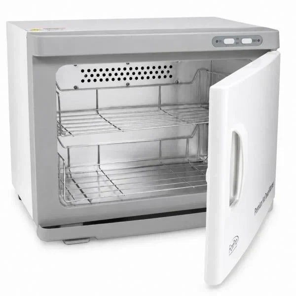 Professional 23L Extra Large Hot Towel Warmer Two Stainless Steel Racks White