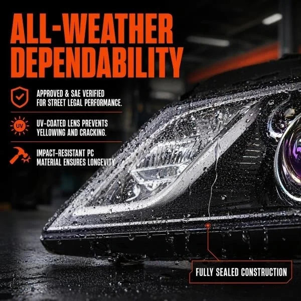 Chrome Headlight Assembly for 2011-2013 Hyundai Elantra US Built