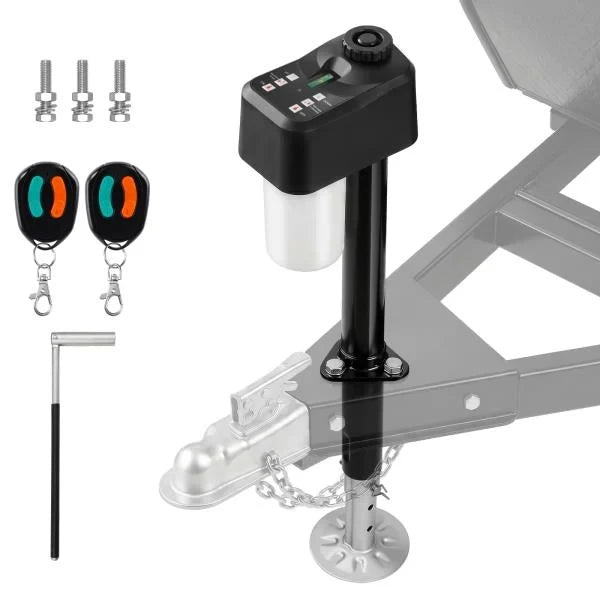 LBS Electric Trailer Jack with 2 Remote Controls IP65 Waterproof