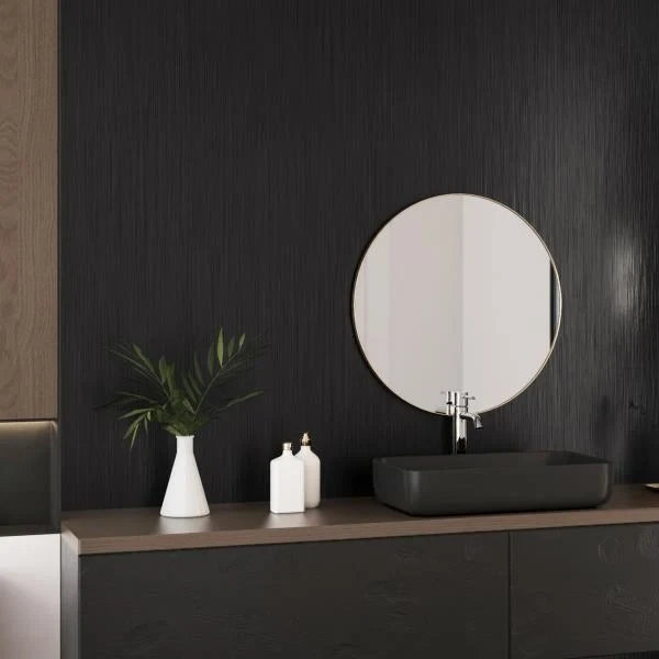 Black Stainless Steel Peel and Stick Wallpaper for Cabinets and Countertops 24118