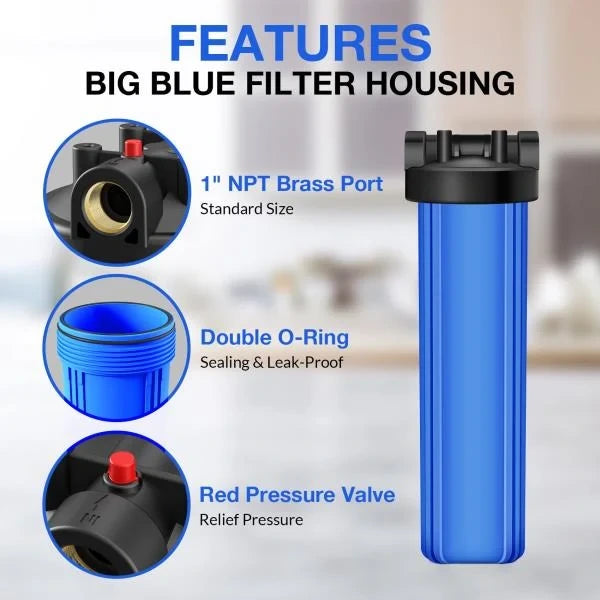 x 4.5 Whole House Sediment Water Filter Housing DB20P