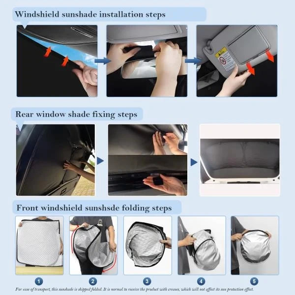 pcs Thicken Sun Shades for Honda Odyssey Elite 2018-2024 Full Car Window Covers