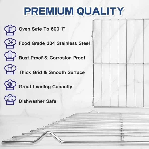Pcs Range Oven Racks W10256908 for WhirlpoolKitchenAid 24 x 15.75