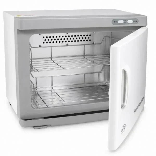 Professional 23L Extra Large Hot Towel Warmer Two Stainless Steel Racks White