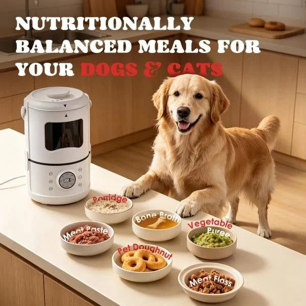 L Pet Meal Maker for Dogs  Cats Stainless Steel Inner Pot