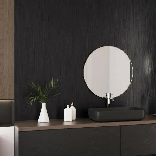 Black Stainless Steel Peel and Stick Wallpaper for Cabinets and Countertops 24118