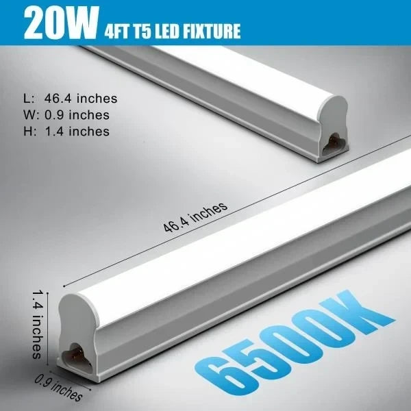 FT LED Shop Lights 2200LM 6500K 20W Linkable LED Light Bar 20 Pack
