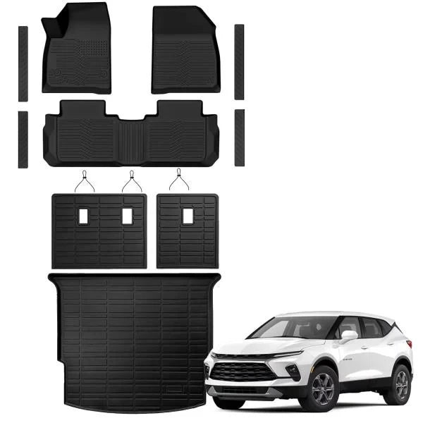 Floor Mat Cargo Mat Backrest Mat and Door Sill for Chevy Blazer 2019-2026