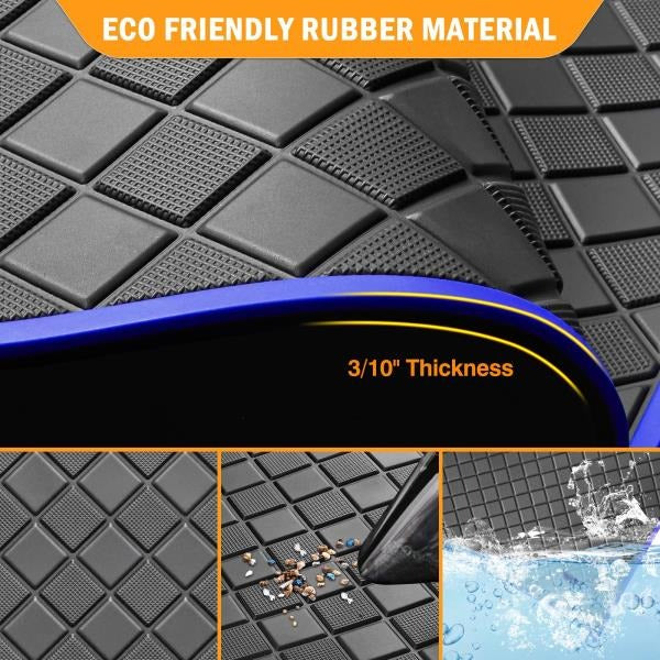 Upgraded Golf Cart Floor Mat for EZGO TXT 1994 Express S4 Blue Trim