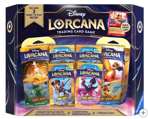 Disney Lorcana Trading Card Game Into the Inklands Starter Decks and Booster Packs Set