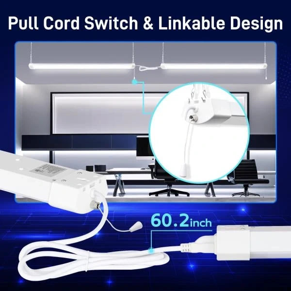 FT 120W LED Shop Light Linkable 13000LM 5000K Daylight White