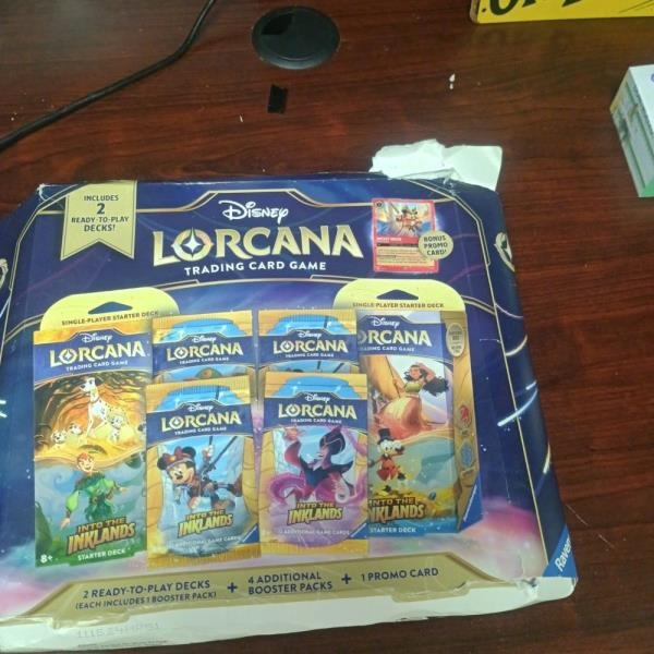 Disney Lorcana Trading Card Game Into the Inklands Starter Decks and Booster Packs Set
