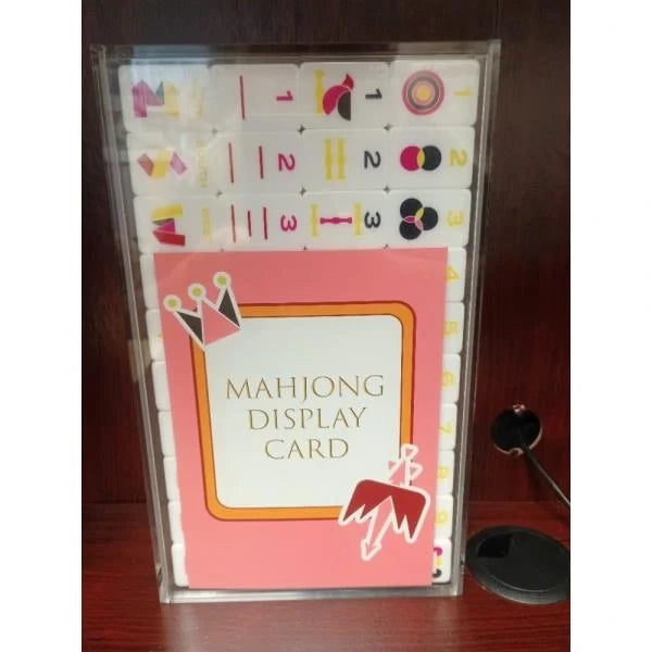 Mahjong Set with Display Case Carrying Case and Dice