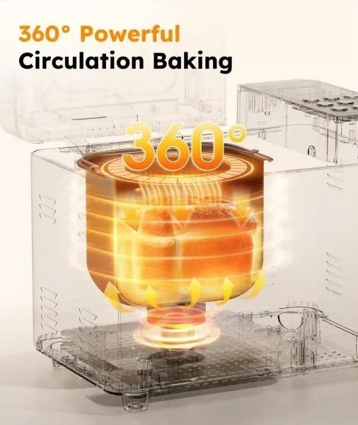 LB Automatic Bread Maker Machine 17 in 1 Stainless Steel Bread Machine 15 Hour Timer