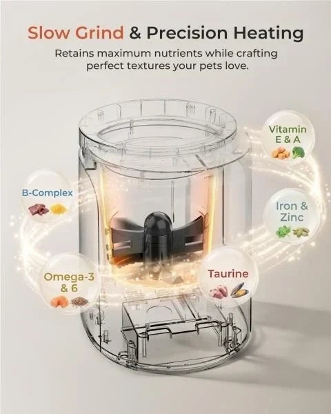 6 Qt Electric Pet Food Maker Fresh Meal Cooker for Dogs and Cats