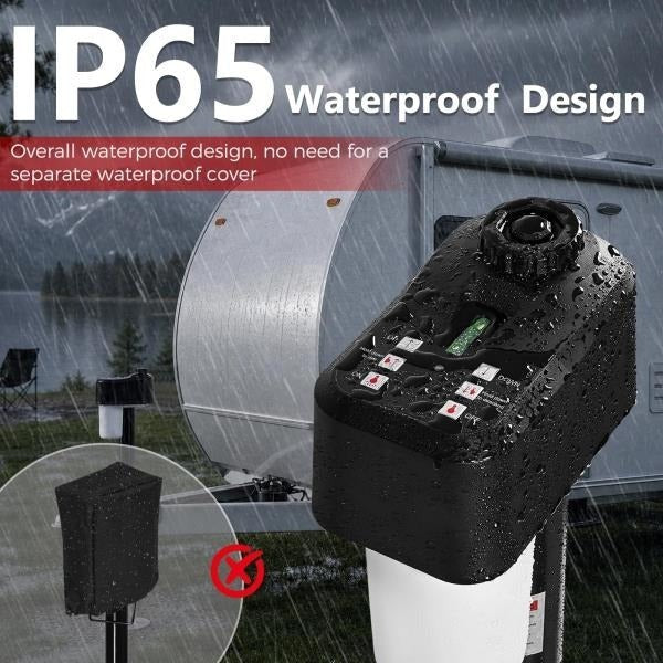 LBS Electric Trailer Jack with 2 Remote Controls IP65 Waterproof