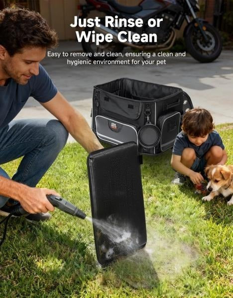 Motorcycle Dog Carrier Bag for Medium Dogs  Cats Up to 28 lbs
