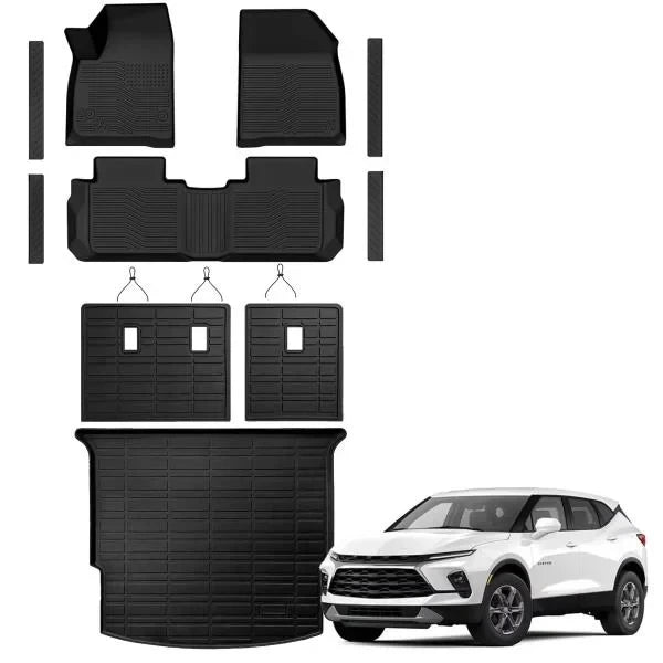 Floor Mat Cargo Mat Backrest Mat and Door Sill for Chevy Blazer 2019-2026