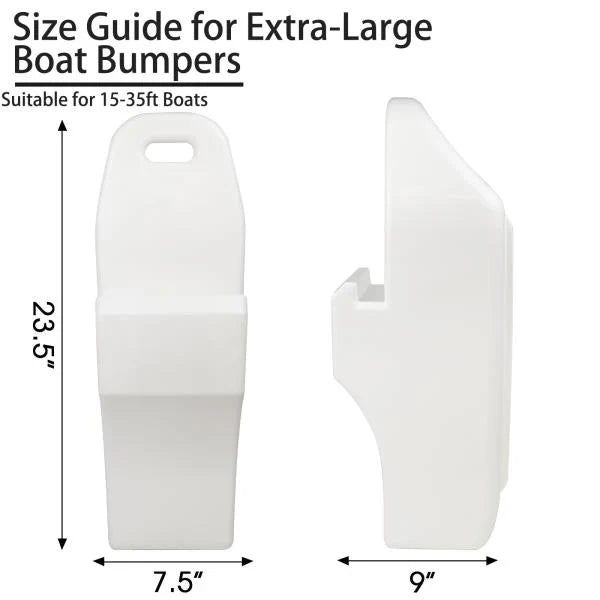 Pontoon Boat Fenders for Docking White