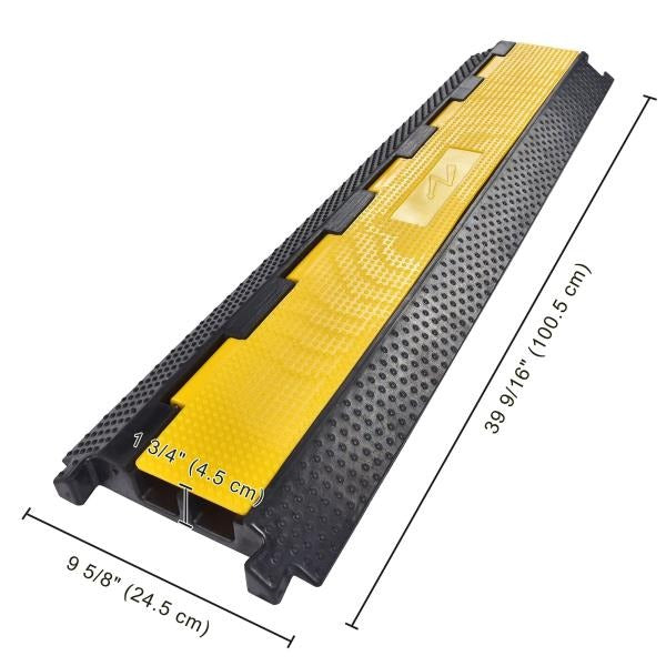 -Channel Cable Ramp Protector 39x10x2 22000 Lbs Capacity