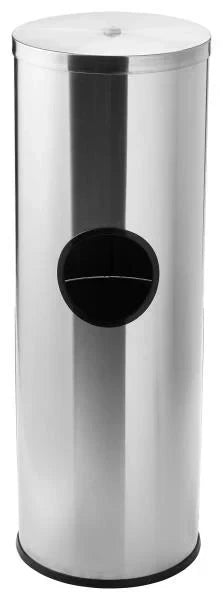 Stainless Steel Standing Wipe Dispenser with Trash Section